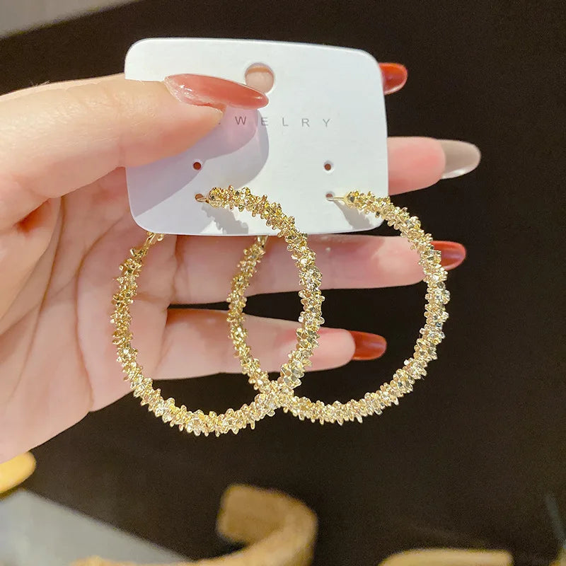 Brinco Elegante Delicado Geométrico Brincos Redondos Para Mulheres Jóias Festa de Casamento Presentes Premium