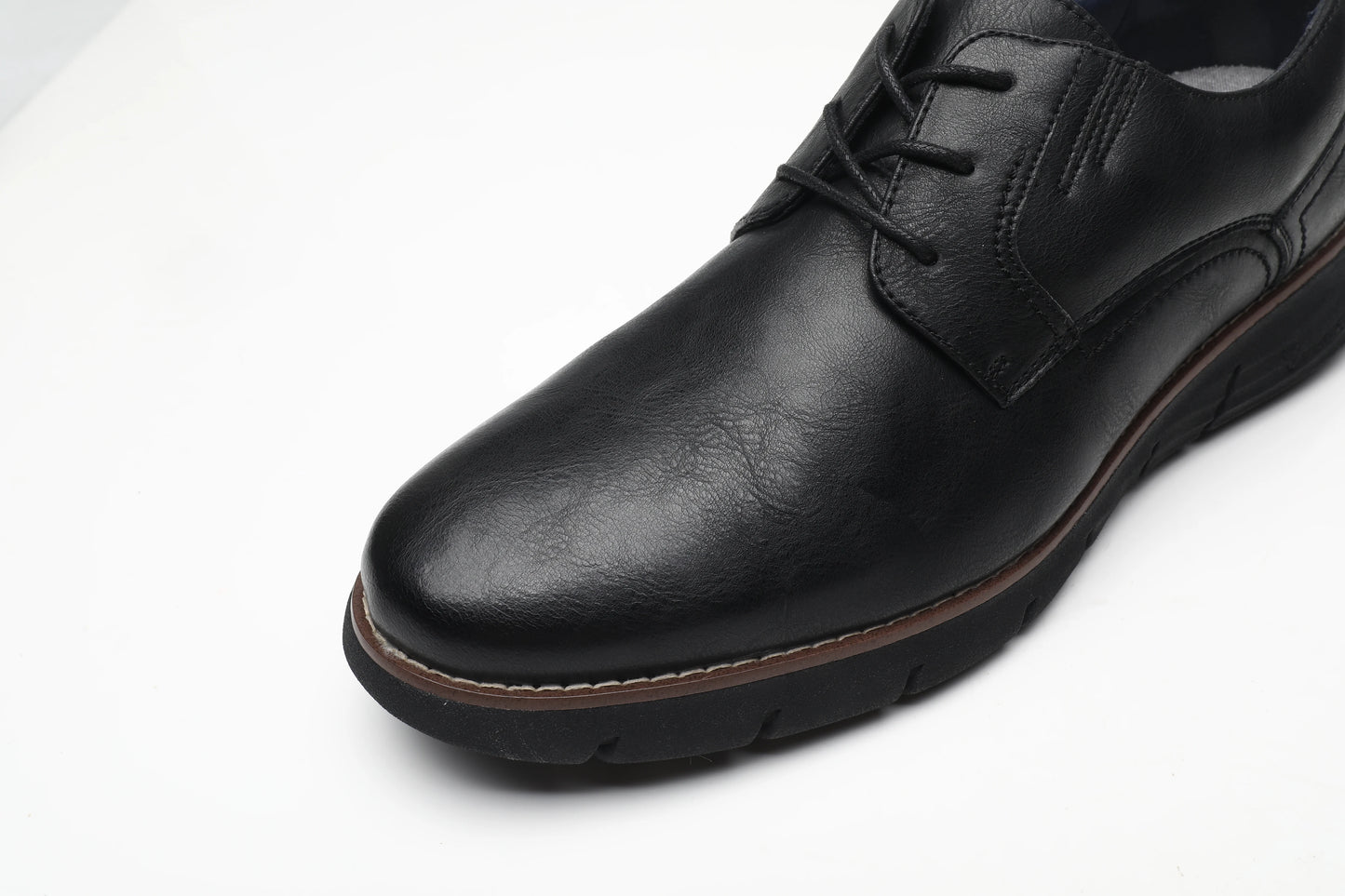 BHKH Male Sneakers Autumn/Winter traf Leather Men Casual Shoes Business Work Office Lace-up Dress shoes For Men Size47
