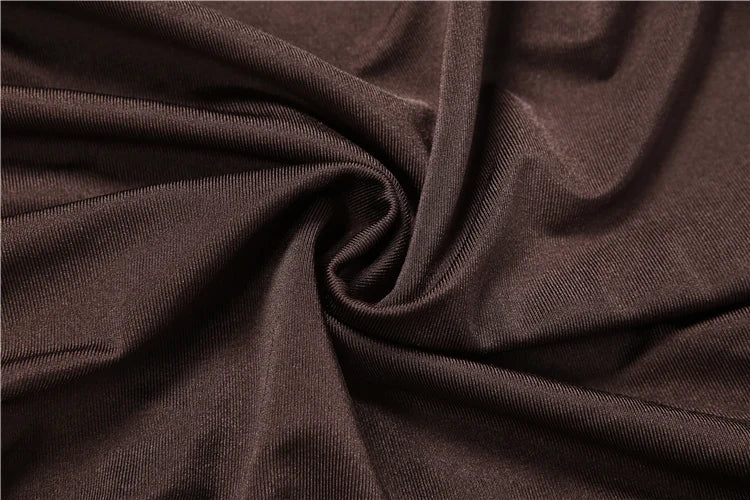 Weird Puss Elegant Shoulder Padded Dress Women Turtleneck Ruched Sexy Classic Office Commute Simple Peach Hip Slim Mini Bodycon
