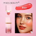 Blush líquido fosco em bastão, blush em creme de cor duradoura e fácil de usar para lábios e bochechas, corretivo à prova d'água e gloss labial.