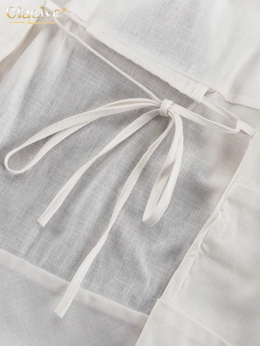 Conjunto de Duas Peças Elegantes Camisa de Manga Longa com Cintura Média Calças Largas Conjunto Streetwear