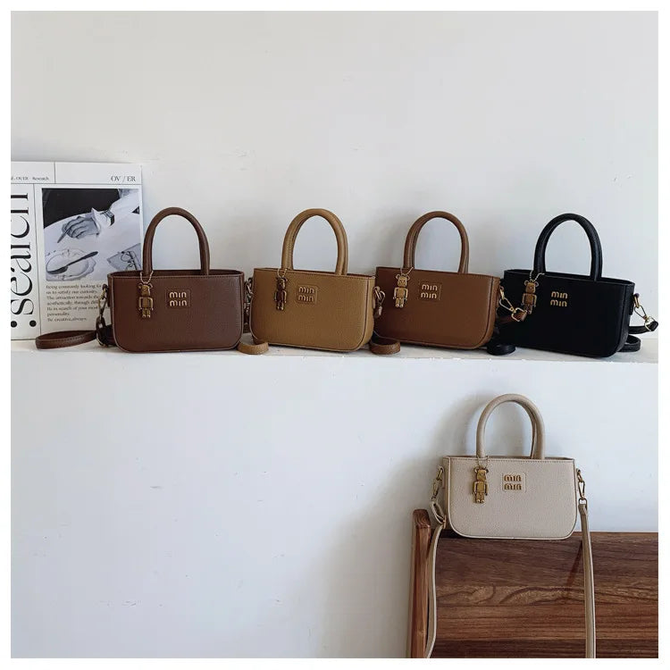 2025 New Trendy Women's Small Square Bag Minimalist Luxury Shoulder Bag for Mobile Phone Girl Fashion Crossbody Pouch Purse