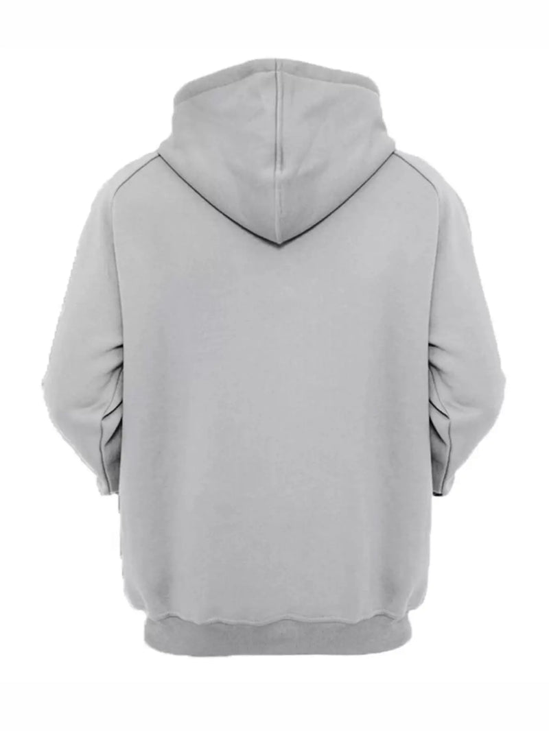 Grey Unisex Hooded Kangaroo Sweatshirt