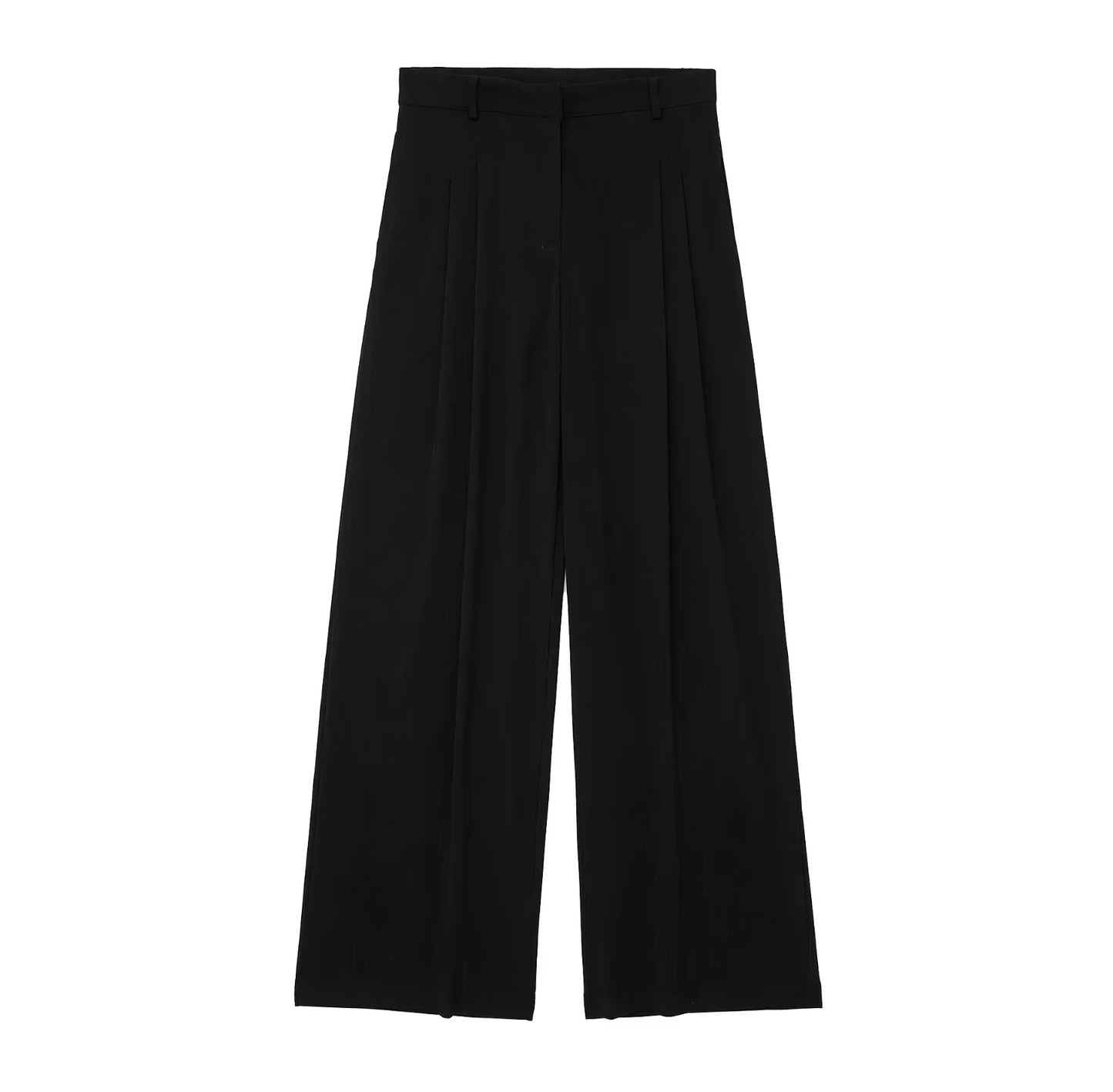 HH Pant Sets For Women Fashion Yellow Backless Button Halter Crop Vest Top Straight Trousers Elegant Office Lady Suit
