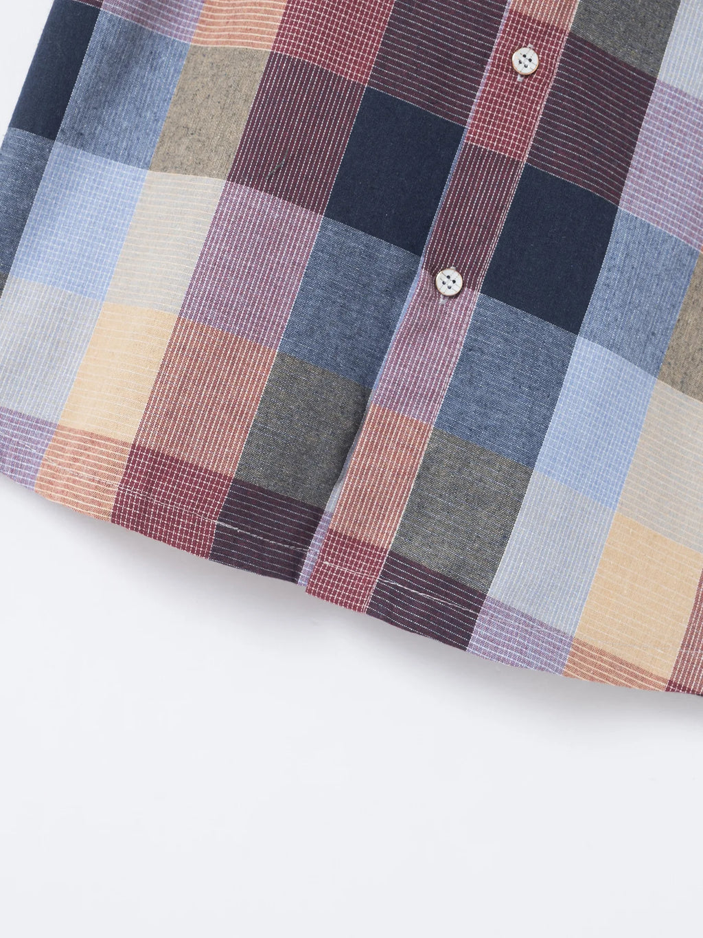 2024 Cross Border Amazon Summer New Plaid Shirt Summer Men's Short Sleeve Lapel Youth Casual Short Sleeve Men's Shirt