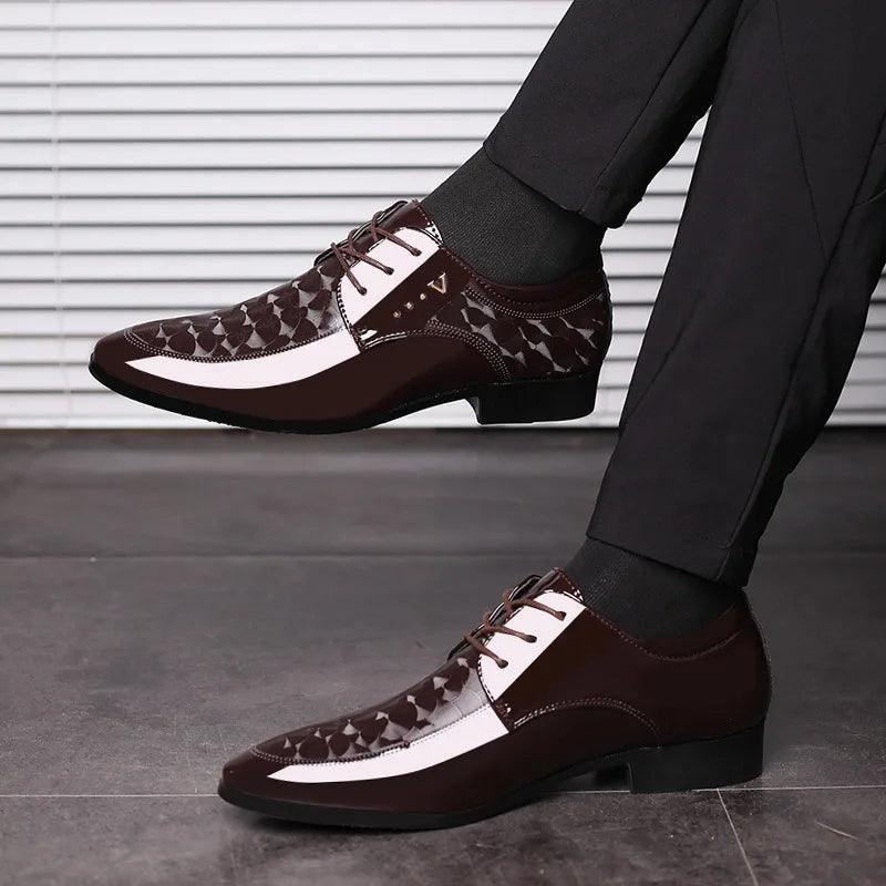 2024 New Leather Shoes for Men Business Dress Shoes Versatile Wedding Shoes Men Shoe Designer Loafers Men Zapatos Para Hombres - CRAVO ROSE