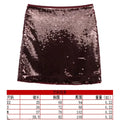 Mini Saias para Mulheres Roupas Moda Roupas Sexy Streetwear Dança Bling Lantejoulas Garotas Gostosas