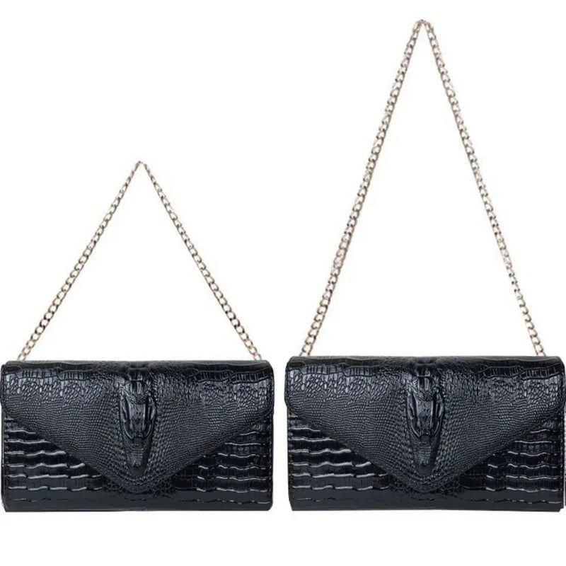 Luxury Crocodile Bags Women Leather Chain Crossbody Bags For Women New Handbags Shoulder Bags Messenger Female Clutch