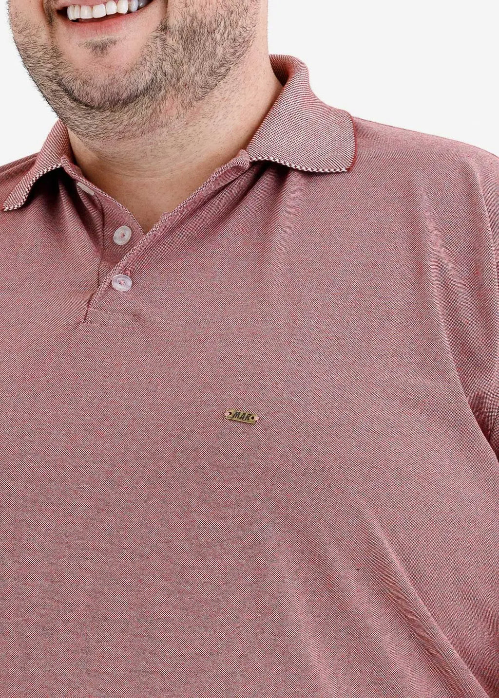 Plus Size Mixed Polo Shirt