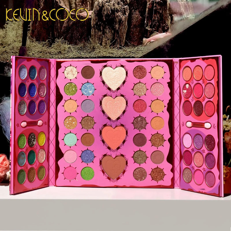 Beauty Makeup Girl Sombra Blush Contorno Paleta Tudo em Um 68 Cores Paleta de Sombras