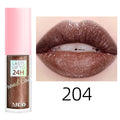 18 cores glitter 1 peça gloss labial de longa duração batom líquido à prova d'água maquiagem óleo labial tonalidade labial bálsamo labial hidratante