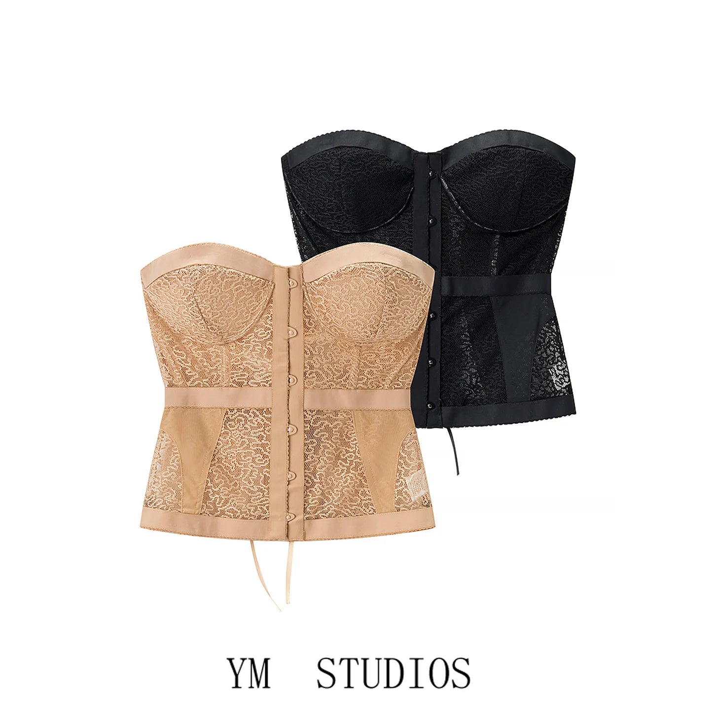 Women's Slim Fit Bandage Vest Top European Style Polyester Fabric Fishbone Strapless Outerwear Short Length Single Button