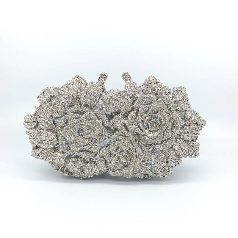 Crystal Wedding Bridal Evening Clutch Purse silvery/Gold Rhinestone Women's Dinner Party Purse Diamond Cocktail Handbags 2025