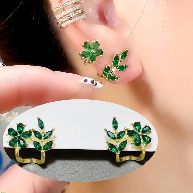 925 Silver Needle Korean Fashion Crystal Heart Earrings For Women Jewelry 2025 Trending New Luxury Women's Hoop Earrings Brincos