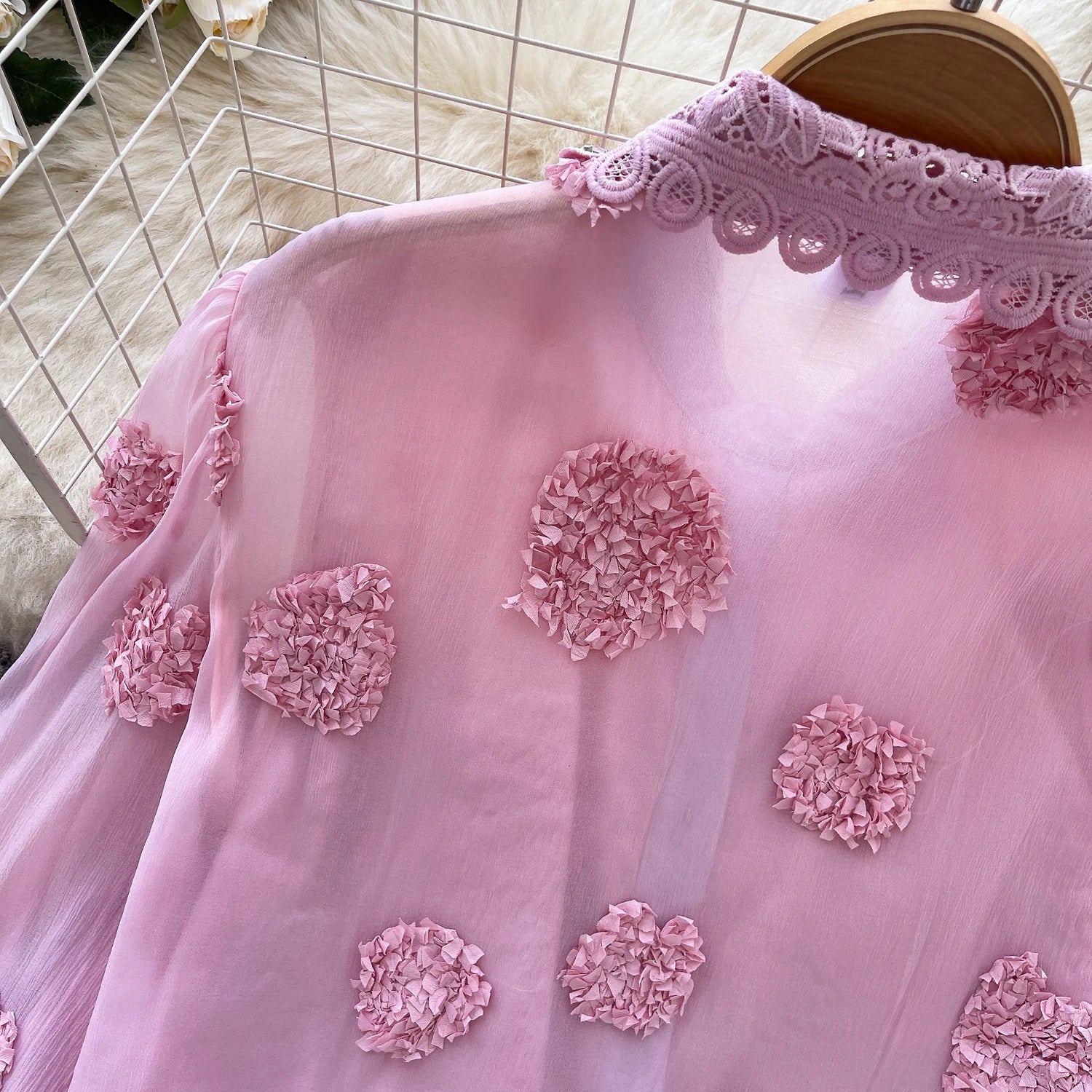 Blusa básica de manga comprida, gola polo vintage, gravata, abotoamento simples, solta, com strass, moda urbana francesa, blusa de outono