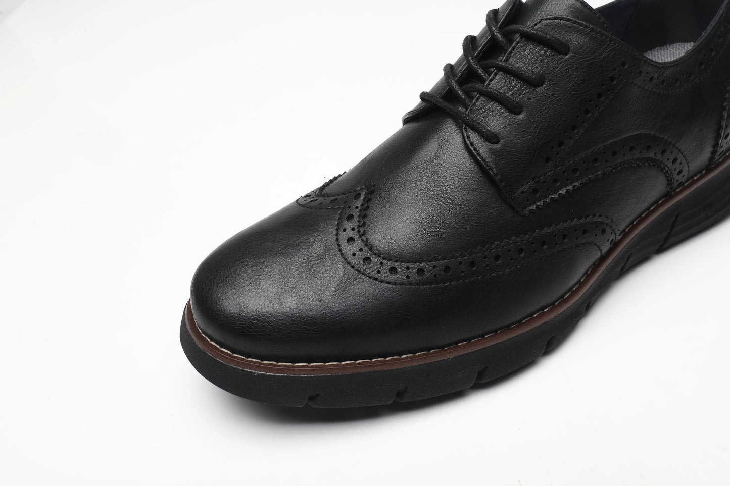 BHKH Male Sneakers Autumn/Winter traf Leather Men Casual Shoes Business Work Office Lace-up Dress shoes For Men Size47
