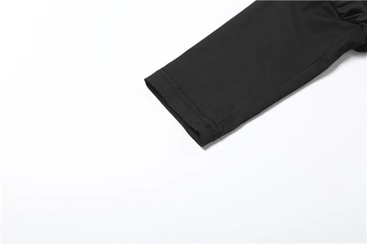Nibber Backless Dress Women Turtleneck Lantern Sleeve Solid High Elasticity Sexy Simple Classic Street Prom Party Mini Bodycon