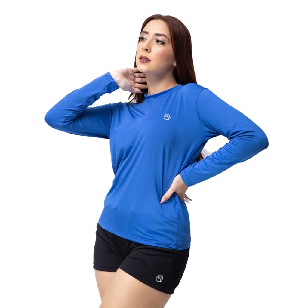 Blusa térmica feminina Segunda pele Proteção UV 02