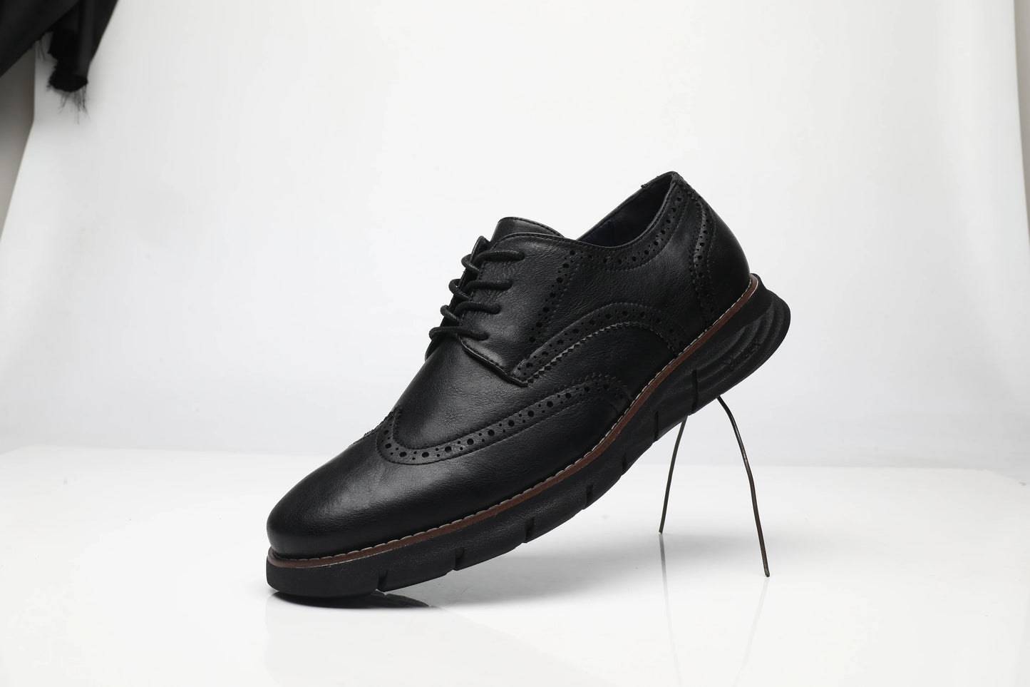 BHKH Male Sneakers Autumn/Winter traf Leather Men Casual Shoes Business Work Office Lace-up Dress shoes For Men Size47