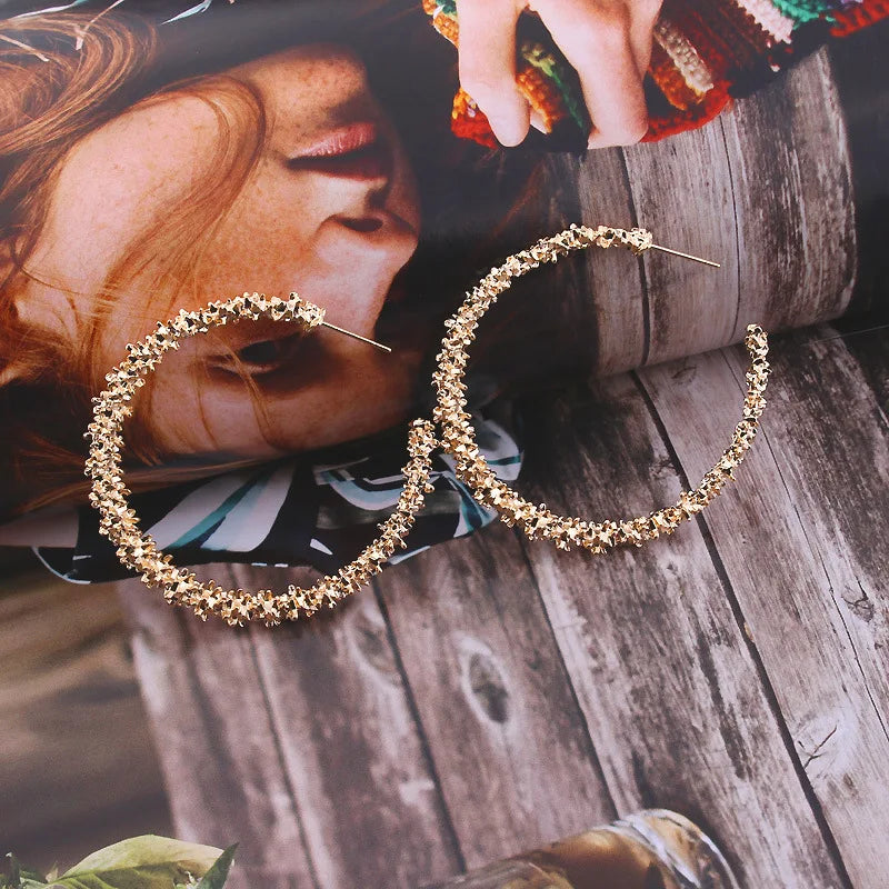 New Fashion Trend Unique Design Elegant Delicate Retro Exaggerated Multilayer Stud Earrings Women Jewelry Party Gifts Wholesale