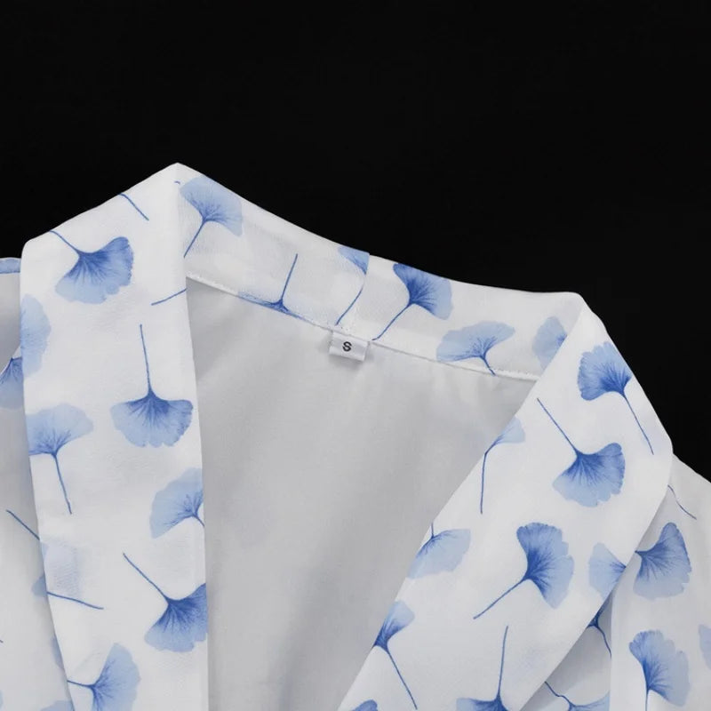 Floral Print 2 Piece Sets Women Outfit Summer Clothing Women Puff Sleeve V-Neck Blouse Top Mermaid Skirt Suit Fashion Dress Sets