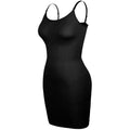 Women Shapewear Full Slip Tummy Control Scoop Neck Cami Mini Under Dress Smooth Body Shaper Seamless Spaghetti Straps Lingerie