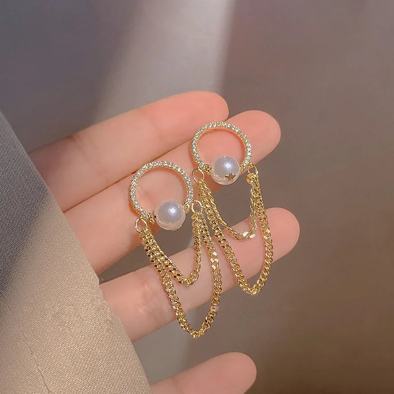 Vintage Red Heart Crystal Earrings For Women Cross Pendant Rhinestone Dangle Earring Jewelry Party Anniversary Gift Pendientes