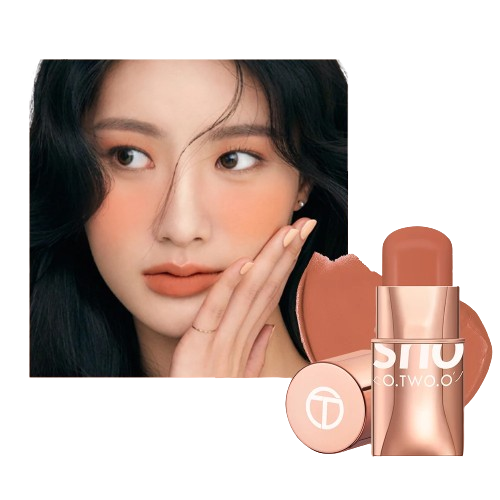 Batom Blush 3 em 1 O.TWO.O Multifuncional Matte