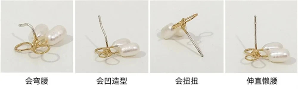 Brincos de Cristal Metal Irregular