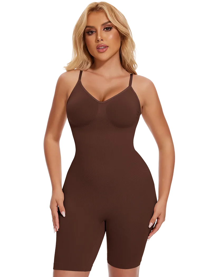 SLIMBELLE Women's Full Body Shaper Bodysuits Tummy Control Butt Lifter Slim Underwear Shapewear Thigh Slimmer Shorts One-Piece