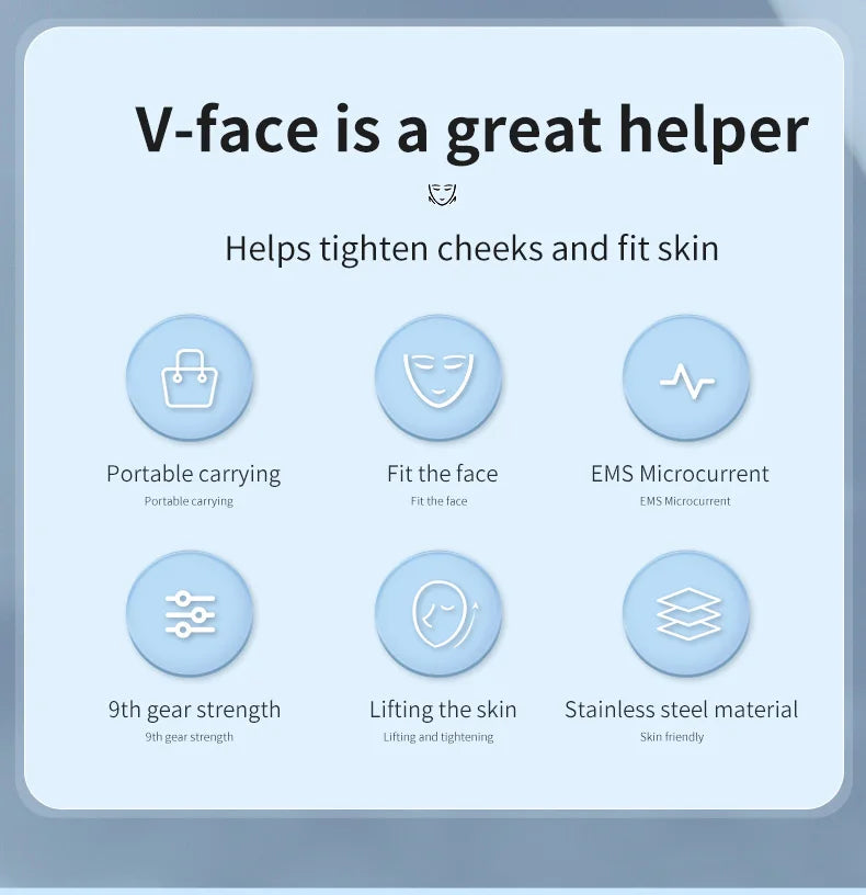 Removedor de queixo duplo, vibração, queixo para cima, massageador facial em V, levantador facial EMS, dispositivo de beleza, cinto modelador de lifting facial em V