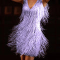 Evening Party Dress For Women 023 Summer Elegant Bodycon Sexy Club Camisole Tassel Dance Mini Dress Female Clothing Vestido Dres