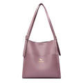 Bolsa de ombro feminina de couro de luxo, bolsa tiracolo fashion com axilas, bolsa carteiro para compras, bolsa grande de capacidade