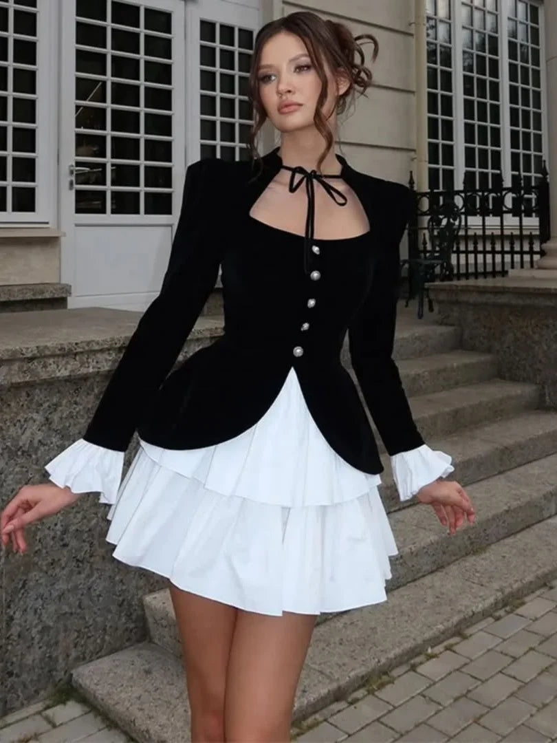 Solid Lace Flower Mini Skirt Women Chic Casual White Multi-layered A-line Short Skirts 2026 Lady Casual Daily Commute Outwear