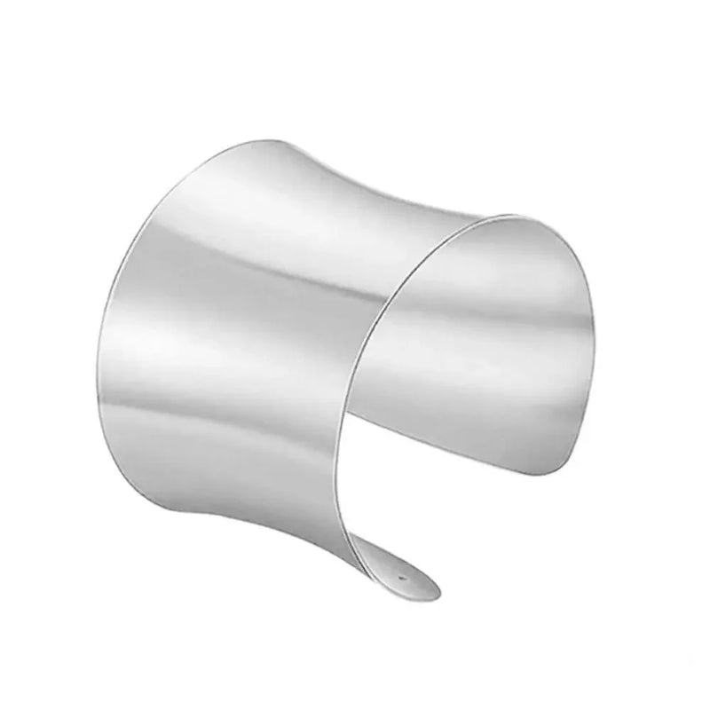 Wide Open Bangle Bracelet for Women Gold Silver Color Wrist Wrap Bracelet Girls Jewelry Pulseras De Acero Inoxidable Bransoletka