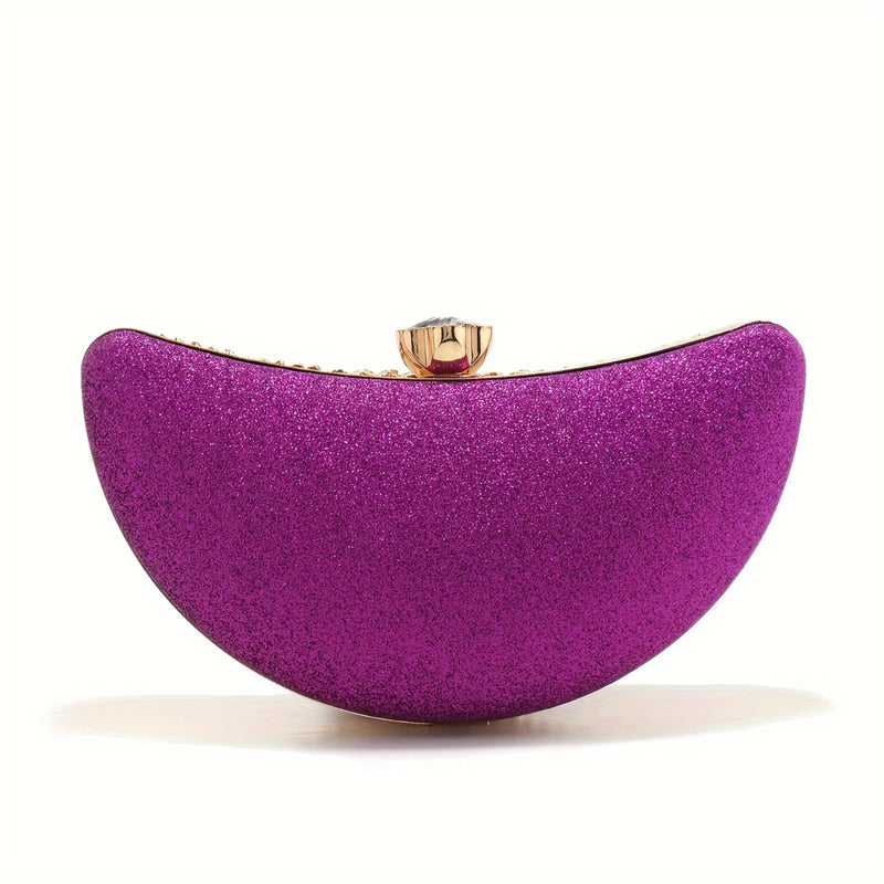 Estilo Bolsas de Strass, Lantejoulas Elegantes , Corrente de Metal Glitter Strass