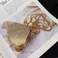 Detachable Long Chain Rhinestone Inlay Clutch Bag Lightweight Waterproof Crystal Glitter Purse Small Capacity Glitter