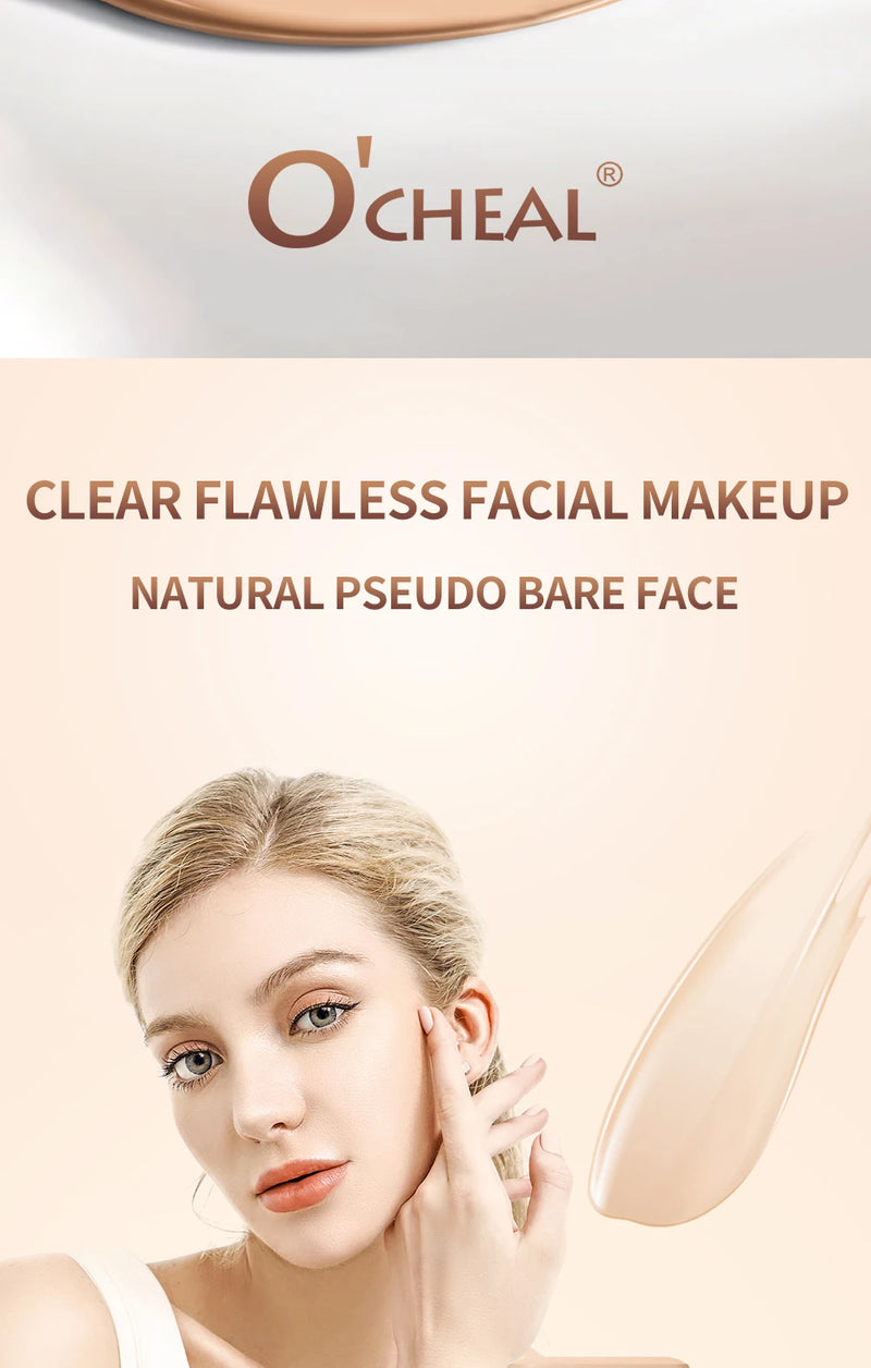 Ocheal Base Facial Contorno em Bastão Longa Duração Leve Iluminador em Bastão Corretivo Facial Contorno de Imperfeições Maquiagem de Beleza