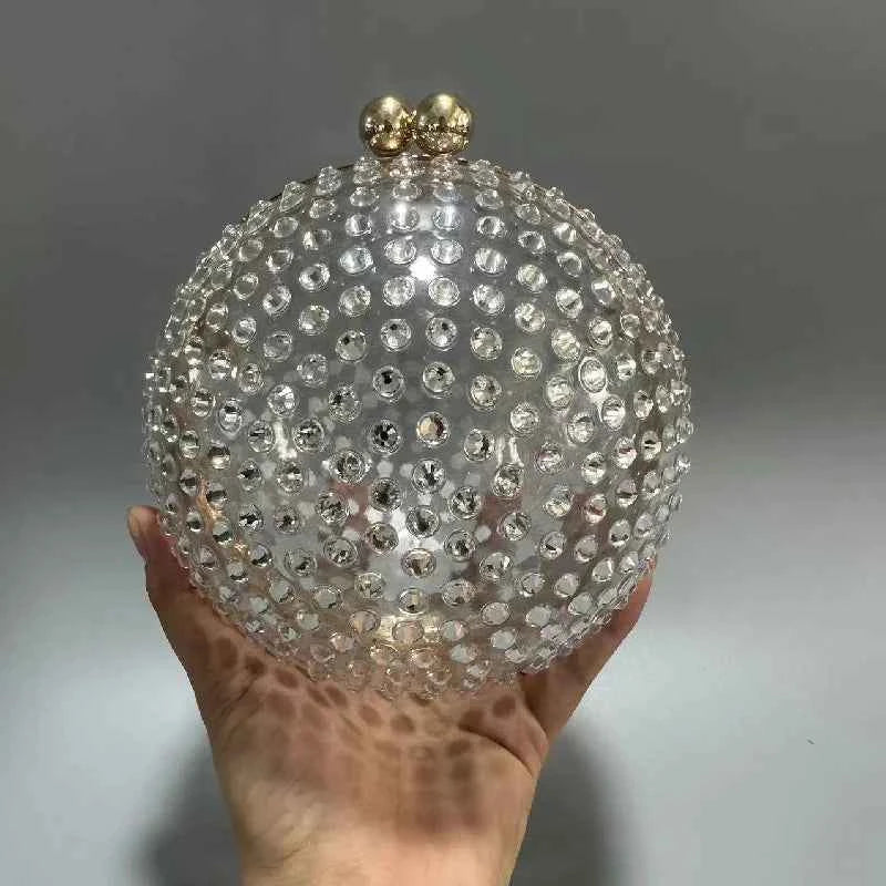 Handbag Ball Acrylic Wedding Banquet Bag Beach Crossbody Shoulder New Vacation Diamond Luxury Women's Elegant Handbags Purses