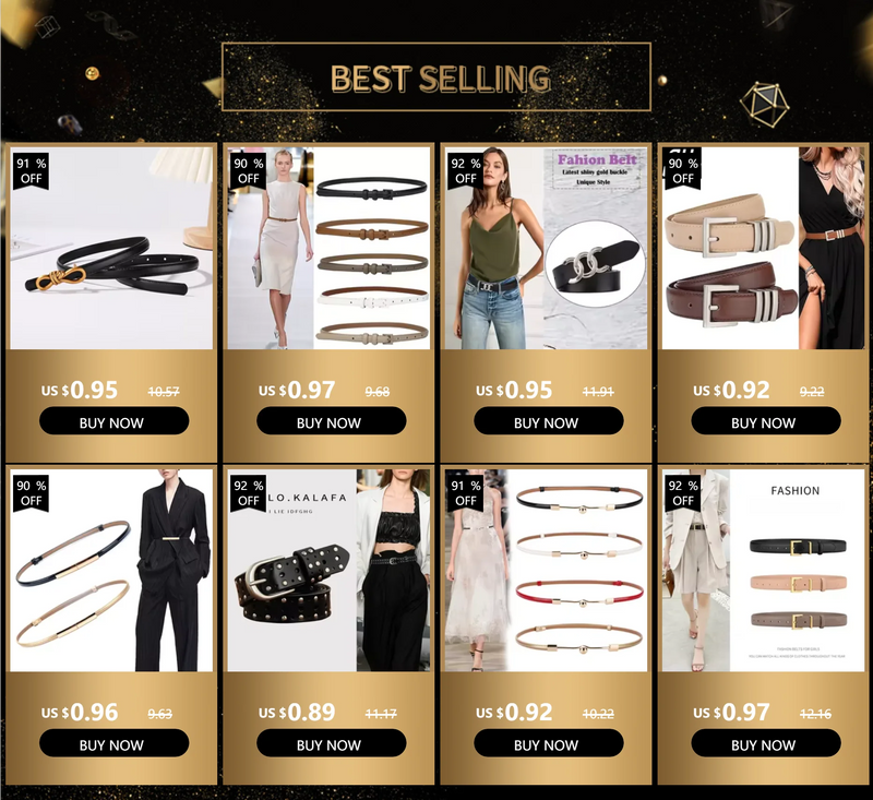 Korea Women Genuine Leather Knotted Thin Waist Belt Fashion Geometric Butterfly Gold Buckle Adjustable Corset Belt For Women