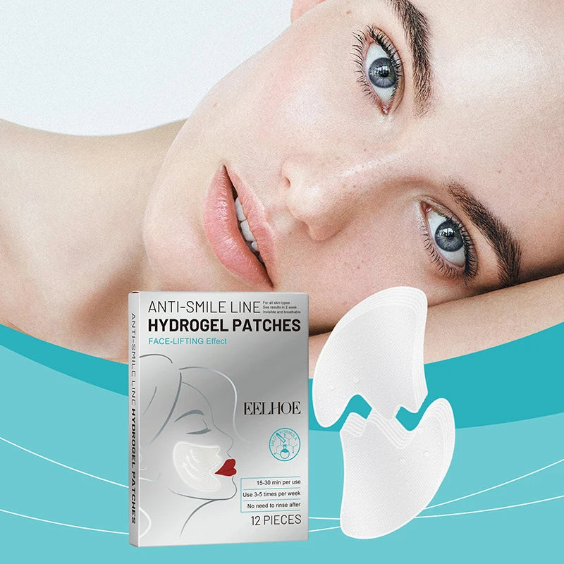Máscara Patch Firmadora e Diluente para Linhas Finas Patch Hidrocristalino Anti-Idade Lifting Flacidez Pele Facial Máscaras de Nutrição Profunda