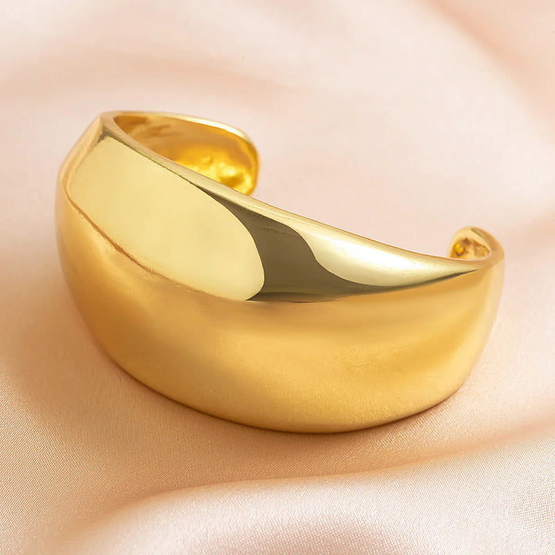 DIEZI Exaggerated Gold Silver Color Bangles Vintage Punk Irregular Geometric Bangles For Women Bracelets Men Accessories Jewelry