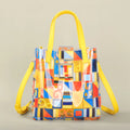 PG Bolsa Feminina Tote Nova Bolsa de Compras de Presente em Aço com Relevo e Pão de Mão