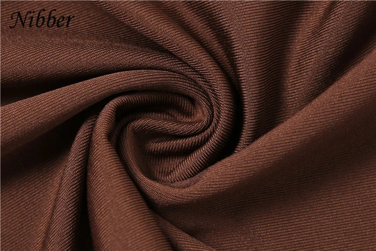 Nibber Pleats Elegant 2 Piece Set Women Sexy Low Neck Sleeveless Crop Tops+Irregular Waist Tassel Straight pants Fashion Suit