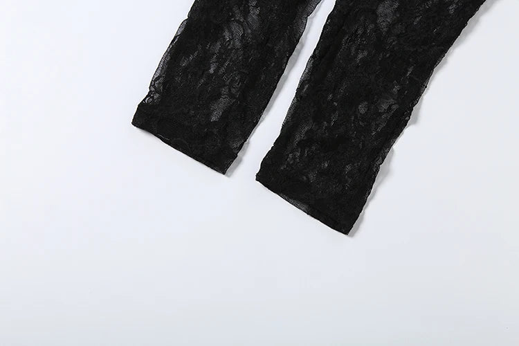 Weird Puss See through Backless Jumpsuit Women Sexy Wild Jacquard Bandages Halter Sleeveless Stretch High Street Party Clubwear