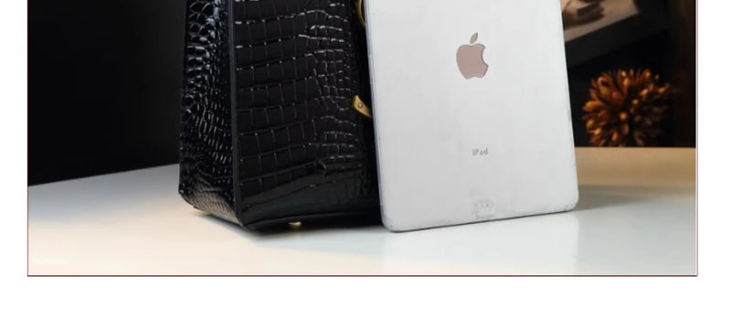 Genuine Leather Women Handbags Alligator Pattern Large Capacity Tote Bag Fashion Mother Bag 2025 New All-match Portable Bags