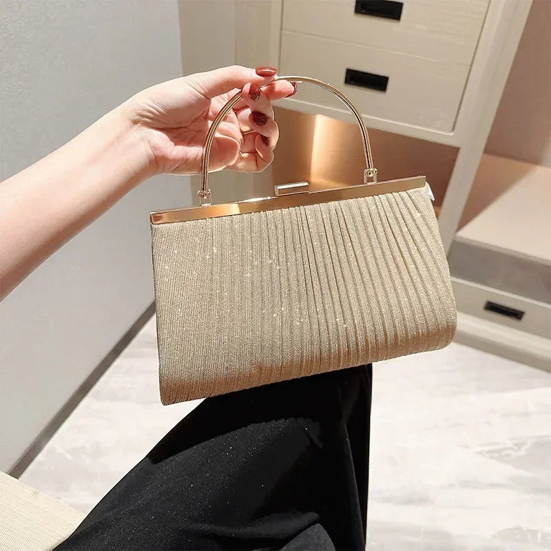 Luxury Moon Women Handbag Luxury Apricot Evening Clutch Bag Party Chain Shoulder Bag Female Sequin Wedding Purses and Handbags - CRAVO ROSE