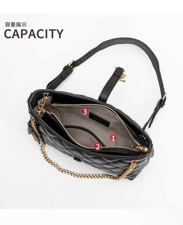 Women's bag niche new shoulder bag high-end messenger bag temperament versatile underarm bag fashion commuter handbag
