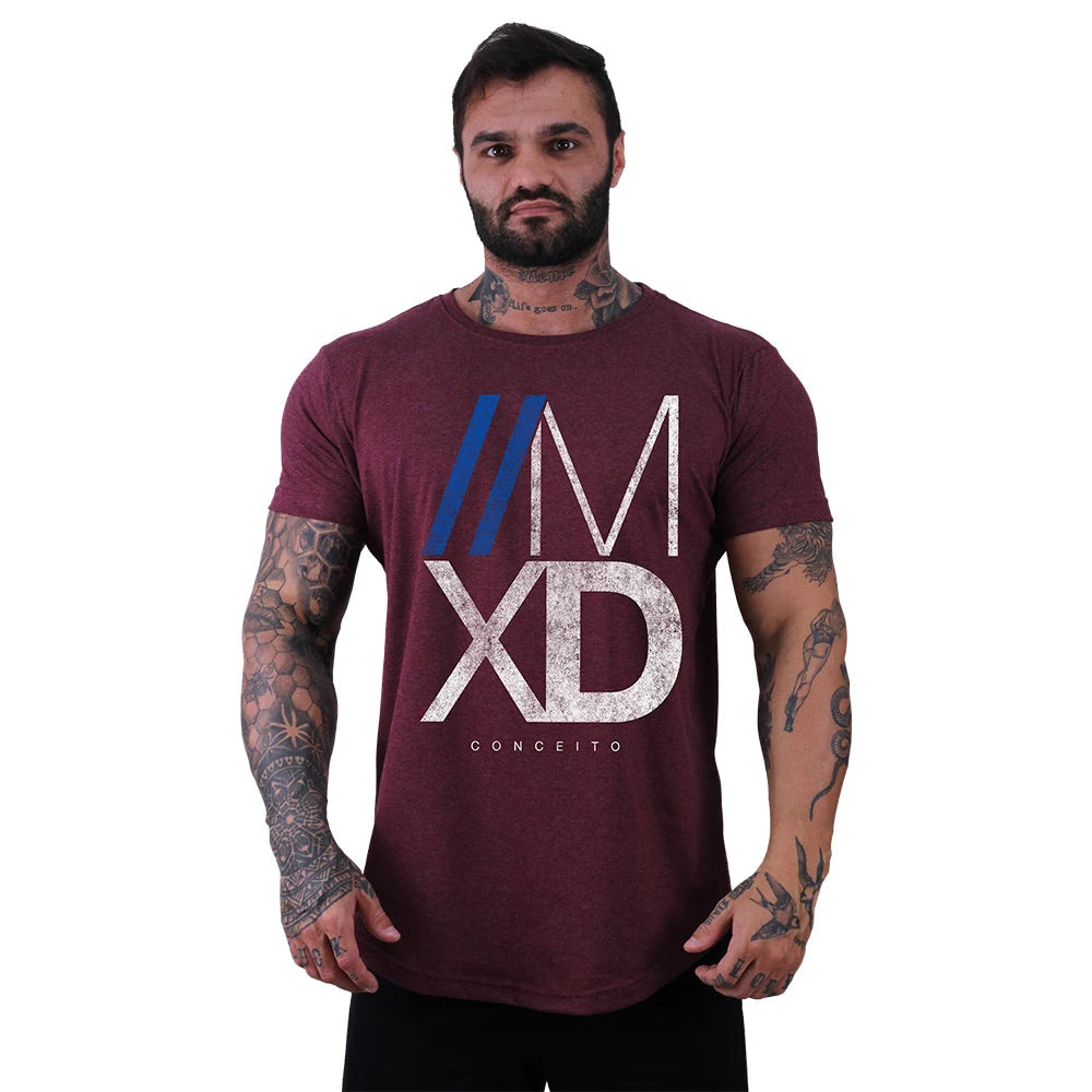 MXD Concept Printed Fitness Workout Fit Lonline T-Shirt