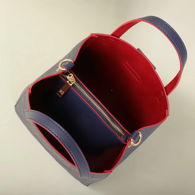 PG Bolsa Feminina Tote Nova Bolsa de Compras de Presente em Aço com Relevo e Pão de Mão